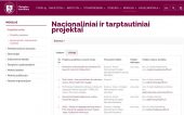 Vilnius University - Faculty of Philology Projects